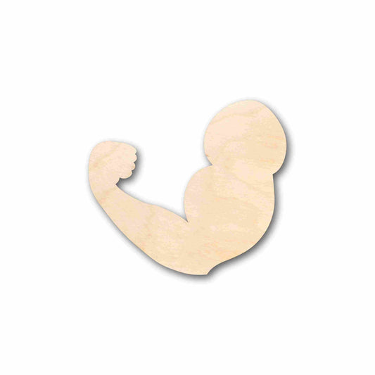 Unfinished Wood Flexing Arm Silhouette - Craft- up to 46" DIY