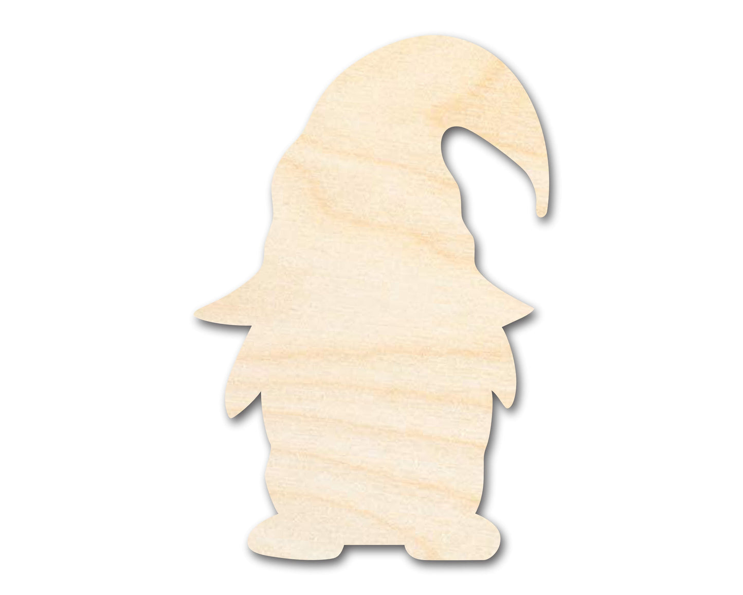 Unfinished Wood Garden Gnome Silhouette - Craft - up to 46" DIY