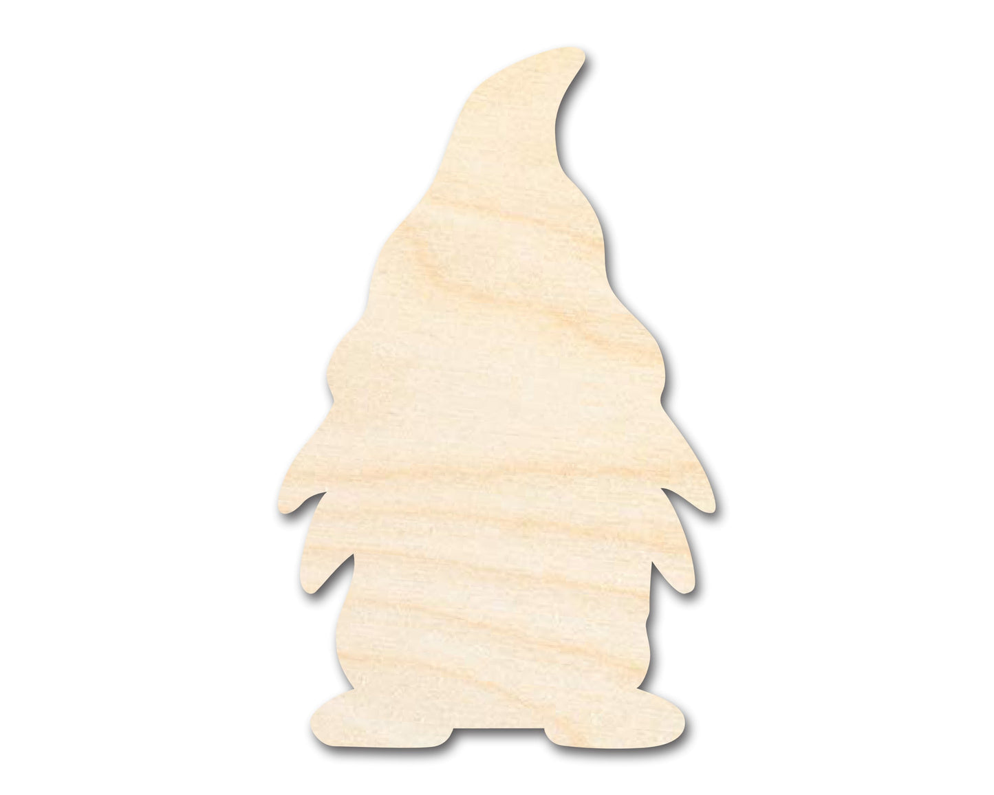 Unfinished Wood Garden Gnome Silhouette - Craft - up to 46" DIY