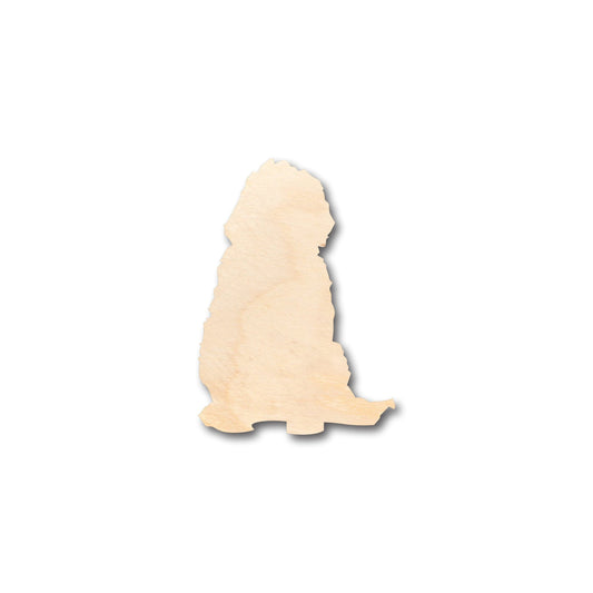 Unfinished Wood Golden Doodle Dog Shape - Craft - up to 46" DIY
