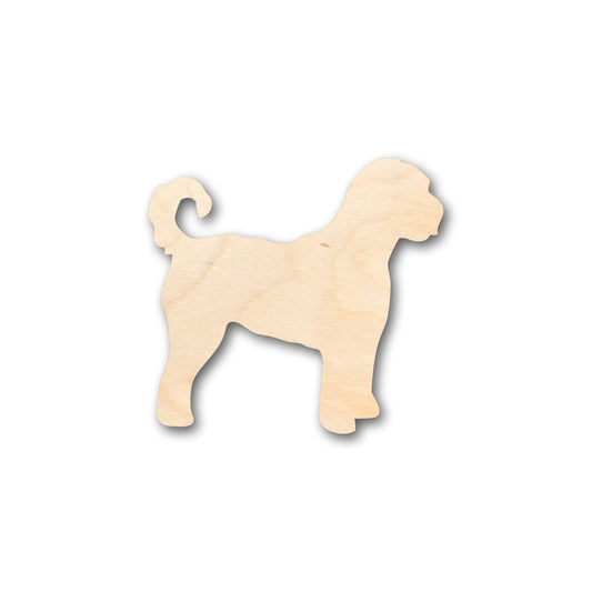 Unfinished Wood Golden Doodle Dog Shape - Craft - up to 46" DIY