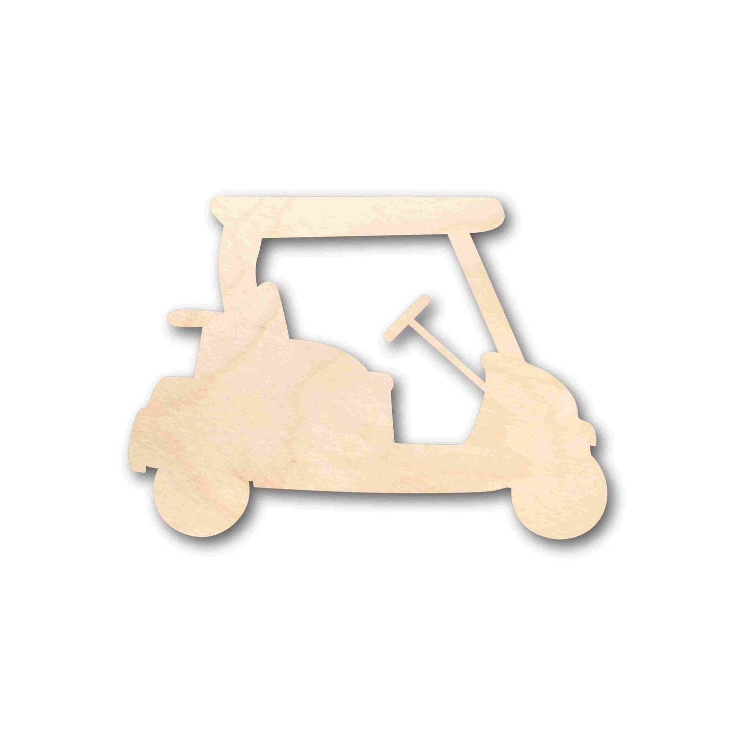 Unfinished Wood Golf Cart Silhouette - Craft- up to 46" DIY