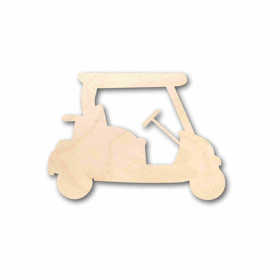 Unfinished Wood Golf Cart Silhouette - Craft- up to 46" DIY