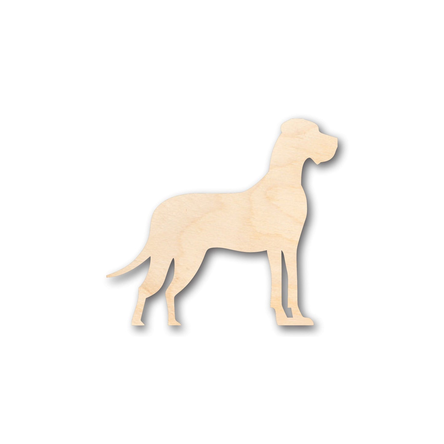 Unfinished Wood Great Dane Dog Shape - Craft - up to 46" DIY