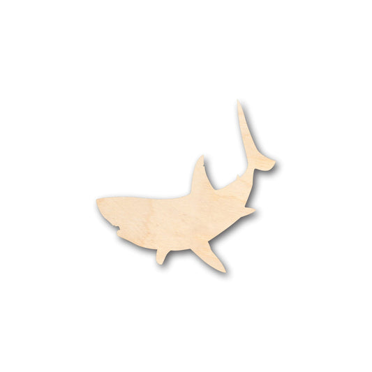 Unfinished Wood Great White Shark Shape - Craft - up to 46" DIY
