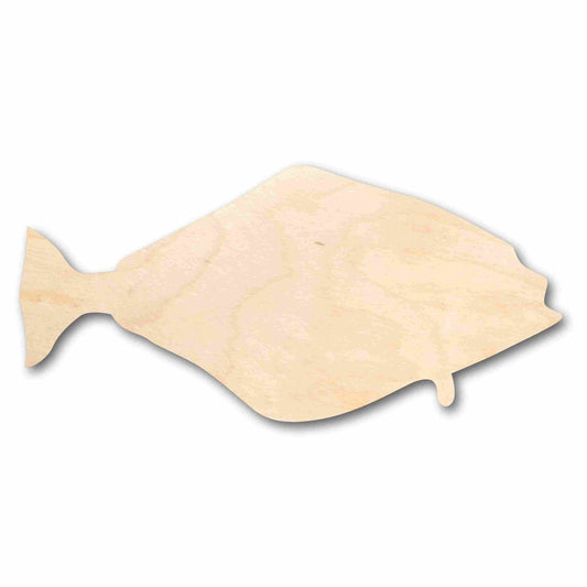 Unfinished Wood Halibut Fish Silhouette - Craft- up to 46" DIY