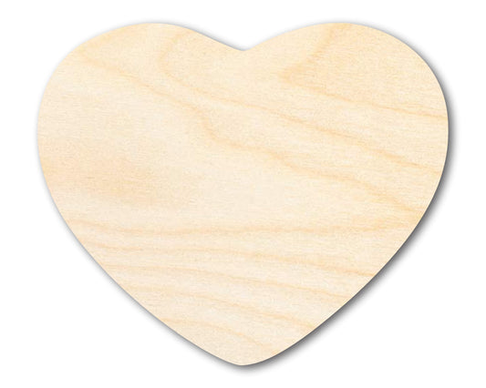 Unfinished Wood Marshmallow Heart Silhouette - Craft - up to 46" DIY