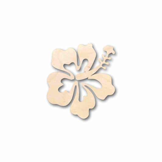 Unfinished Wood Hibiscus Flower Silhouette - Craft- up to 46" DIY