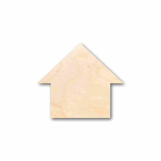 Unfinished Wood House Silhouette - Craft- up to 46" DIY