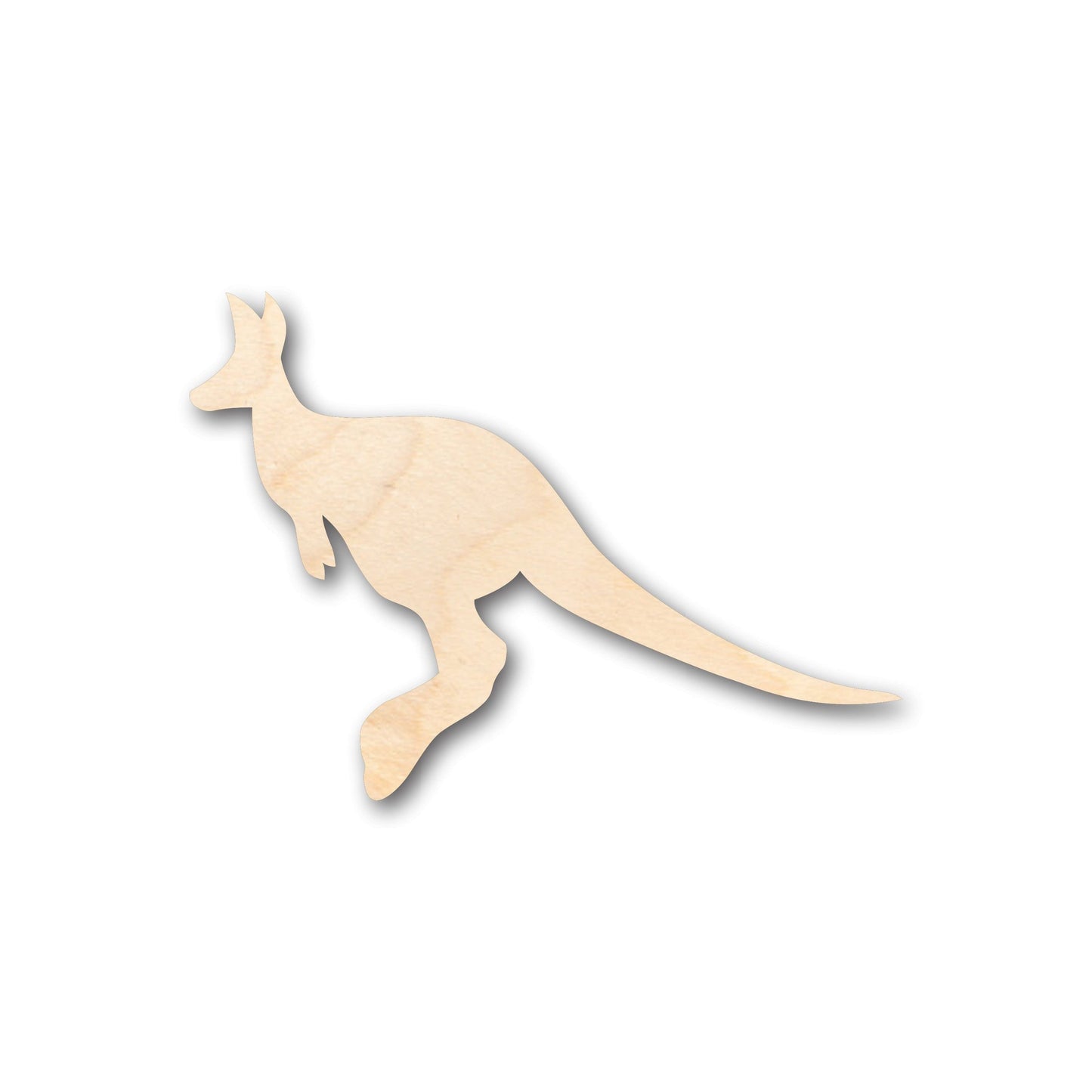 Unfinished Wood Kangaroo Australian Wildlife Shape - Craft - up to 46" DIY