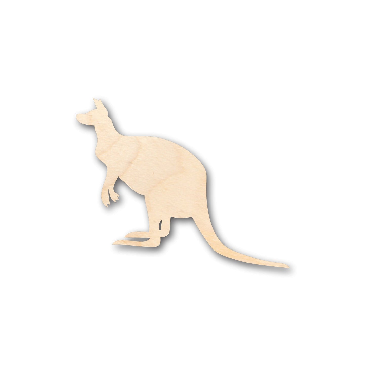 Unfinished Wood Kangaroo Australian Wildlife Shape - Craft - up to 46" DIY