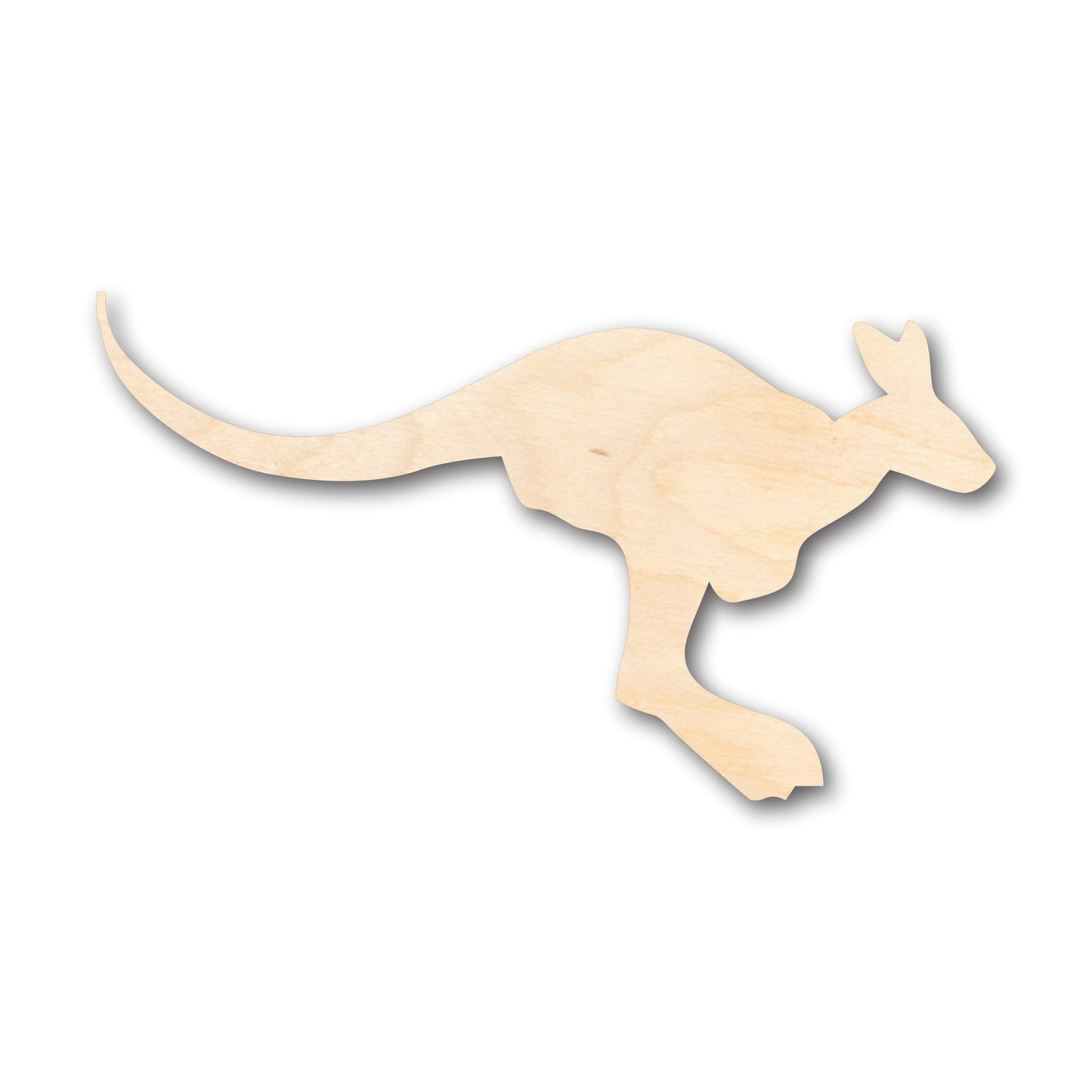 Unfinished Wood Kangaroo Australian Wildlife Shape - Craft - up to 46" DIY