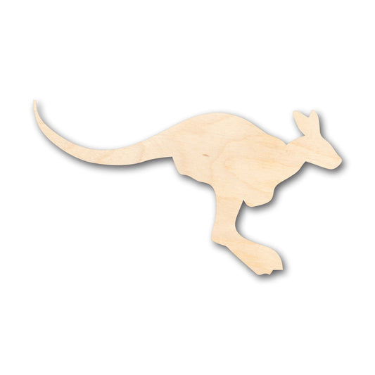 Unfinished Wood Kangaroo Australian Wildlife Shape - Craft - up to 46" DIY