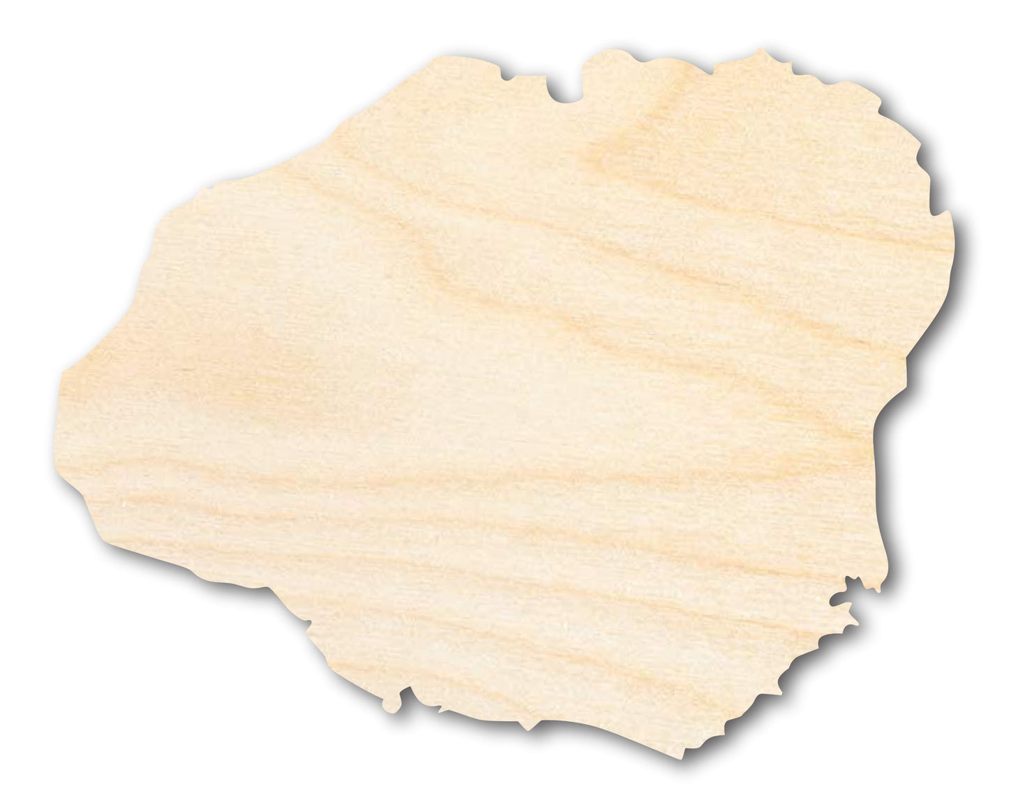 Unfinished Wood Kauai Hawaiian Island Shape - Craft - up to 46" DIY