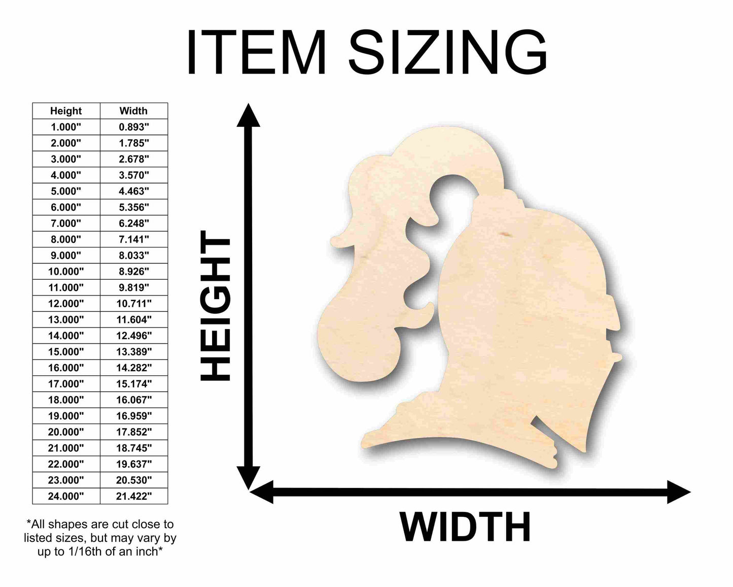 Unfinished Wood Knight Silhouette - Craft- up to 46" DIY