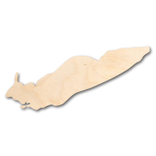 Unfinished Wood Lake Erie Shape - Craft - up to 46" DIY
