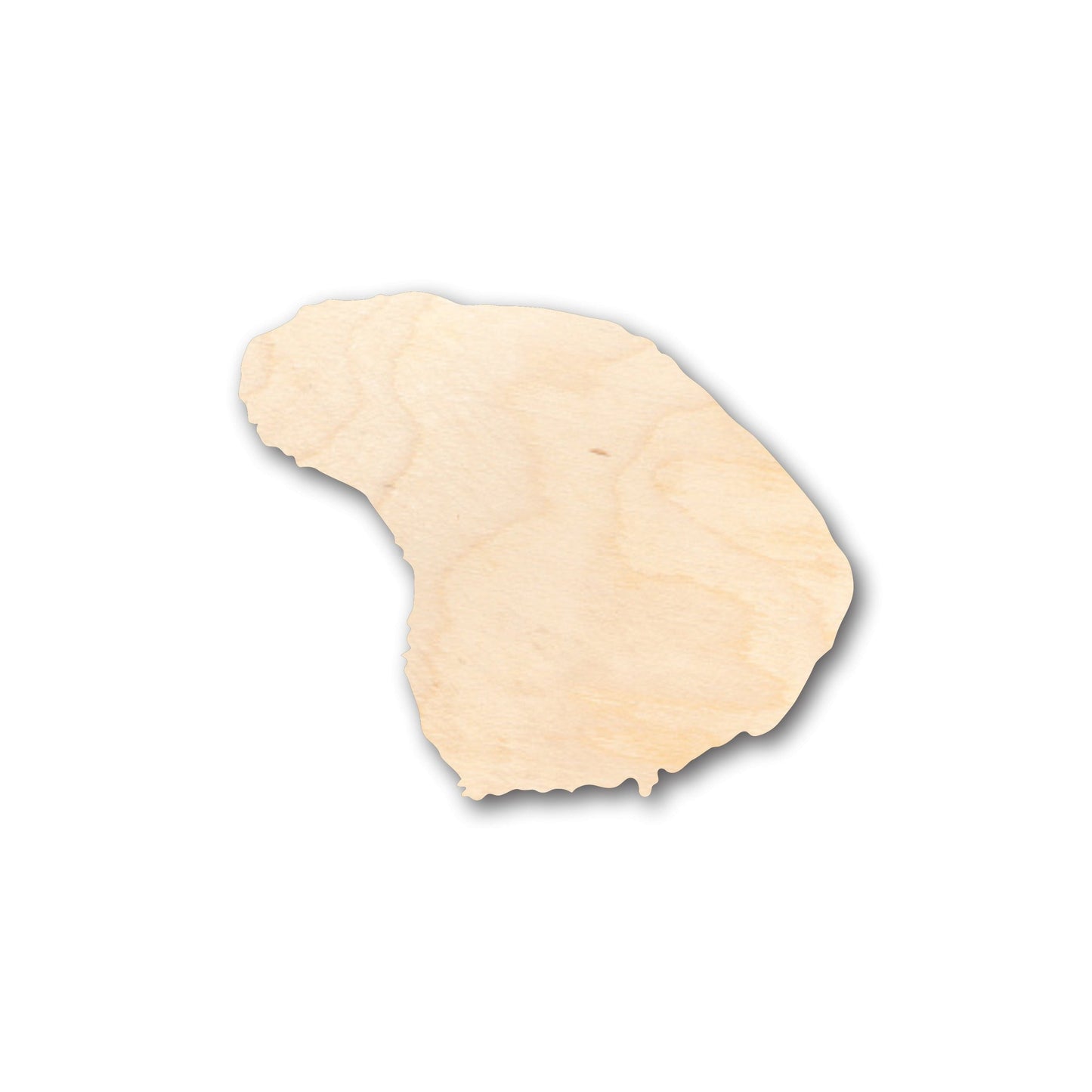 Unfinished Wood Lanai Hawaii Island Shape - Craft - up to 46" DIY