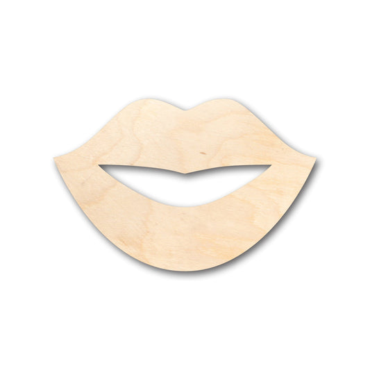Unfinished Wood Lips Shape - Craft - up to 46" DIY