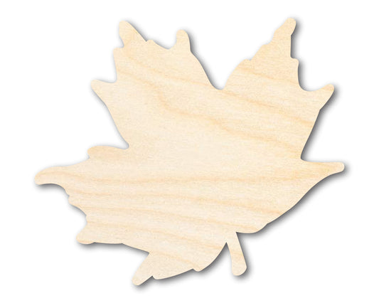 Unfinished Wood Maple Leaf Shape - Craft - up to 46" DIY