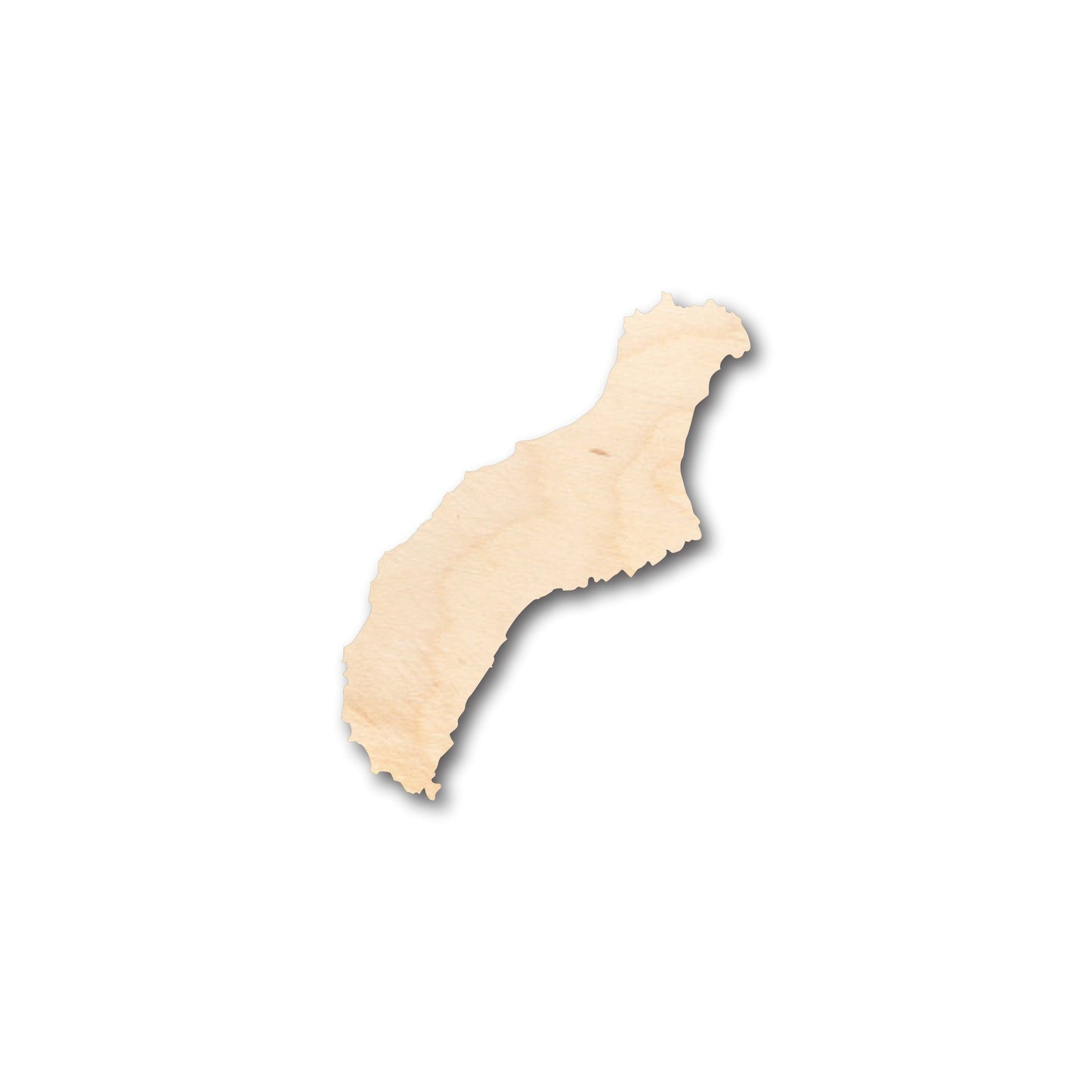 Unfinished Wood Niihau Hawaiian Island Shape - Craft - up to 46" DIY