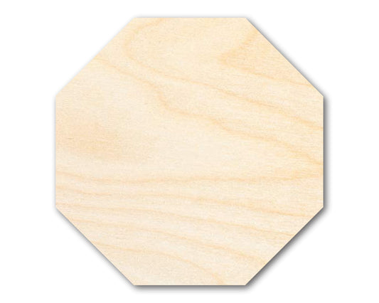 Unfinished Wood Octagon Shape | DIY Craft Cutout | up to 46" DIY