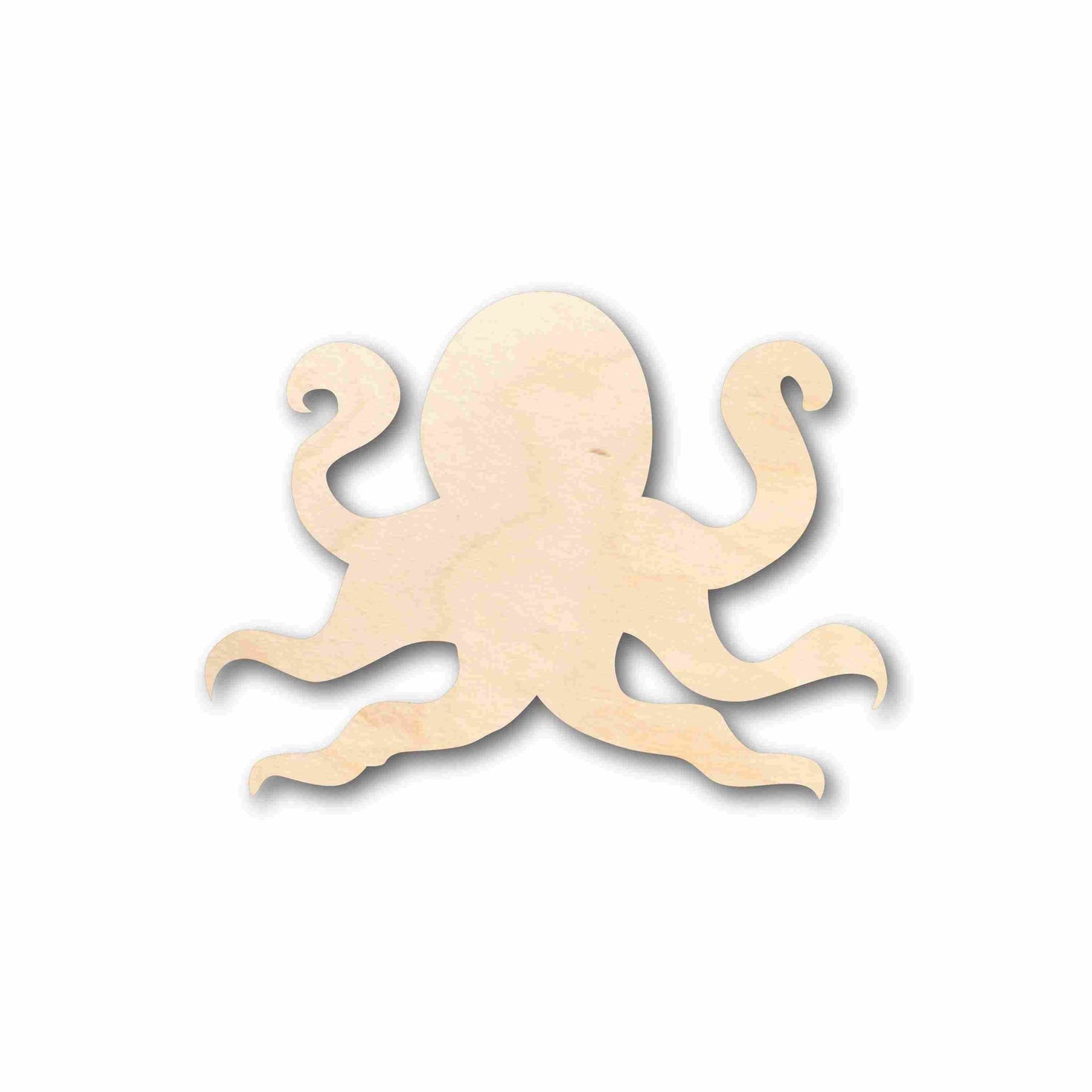 Unfinished Wood Octopus Silhouette - Craft- up to 46" DIY