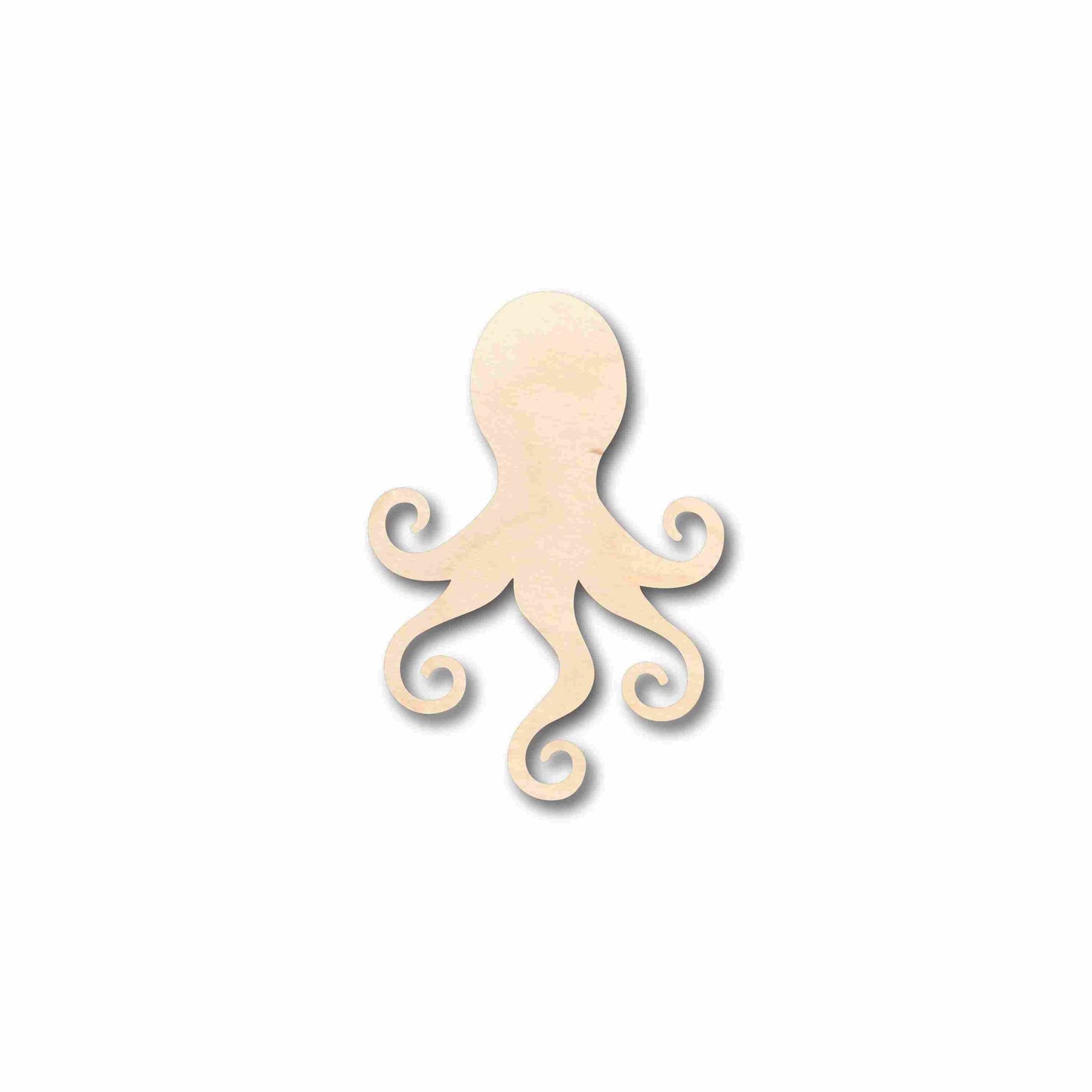 Unfinished Wood Octopus Silhouette - Craft- up to 46" DIY