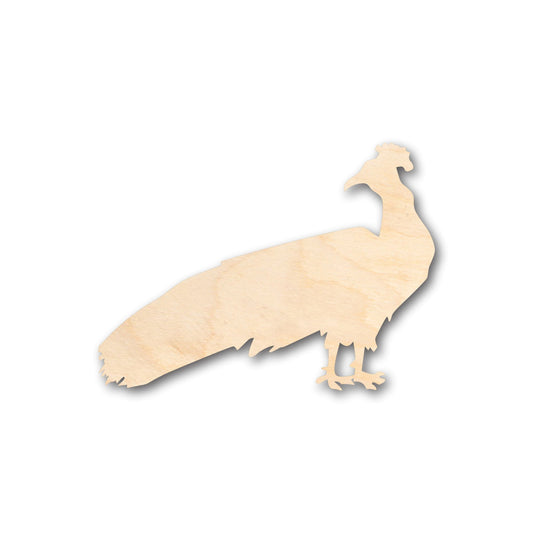 Unfinished Wood Peacock Jungle Wildlife Shape - Craft - up to 46" DIY