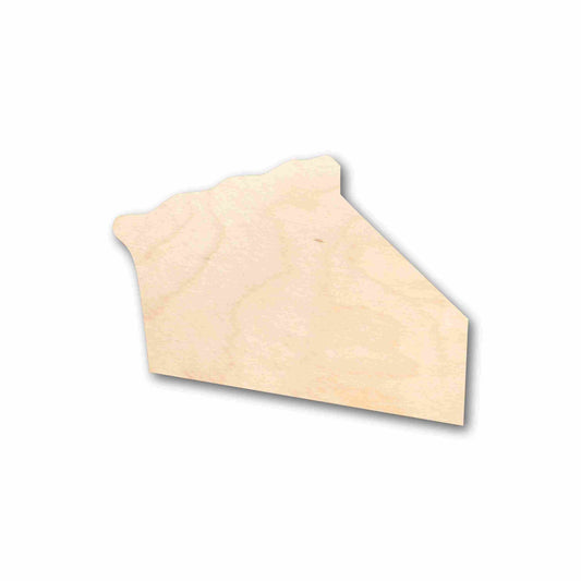 Unfinished Wood Pie Piece Silhouette - Craft- up to 46" DIY