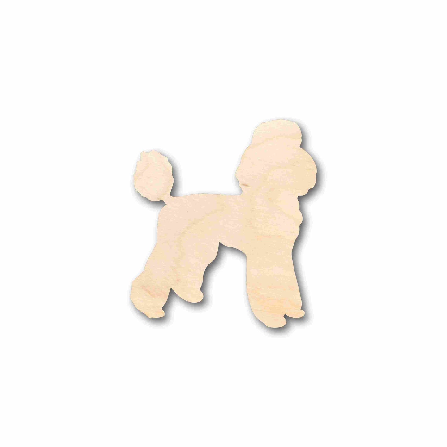 Unfinished Wood Poodle Dog Silhouette - Craft- up to 46" DIY