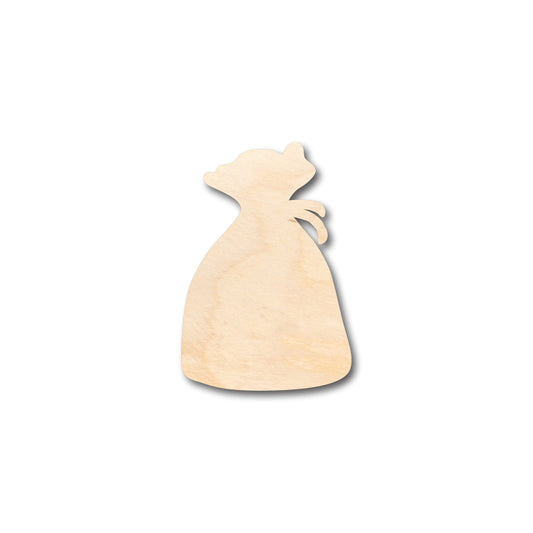 Unfinished Wood Pouch Hand Dice Bag Shape - Craft - up to 46" DIY