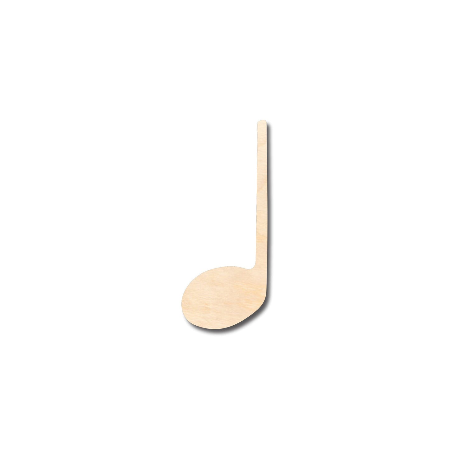 Unfinished Wood Quarter Note Music Art Shape - Craft - up to 46" DIY