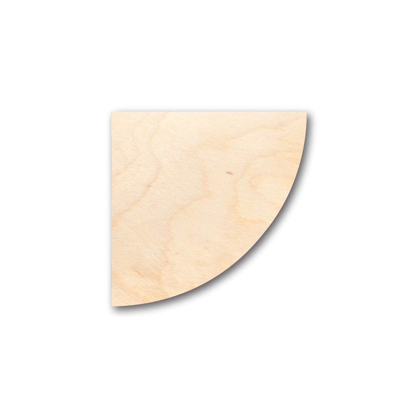 Unfinished Wood Quarter Circle Shape - Craft - up to 46" DIY