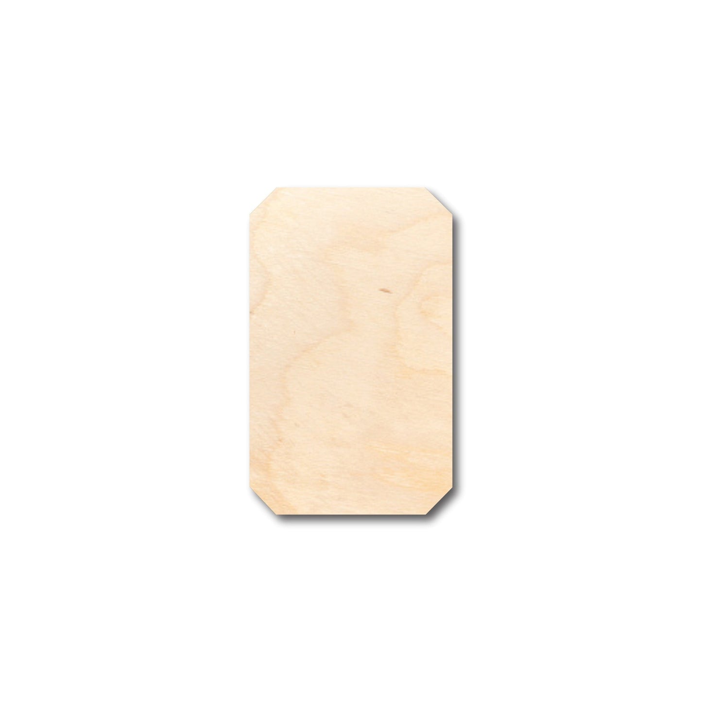 Unfinished Wood Rectangle Gem Shape - Craft - up to 46" DIY