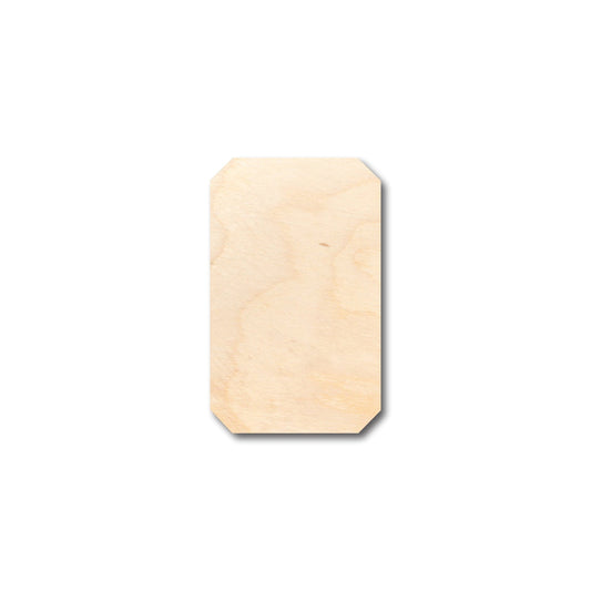 Unfinished Wood Rectangle Gem Shape - Craft - up to 46" DIY