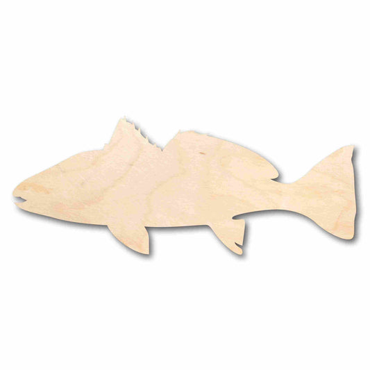 Unfinished Wood Red Drum Fish Silhouette - Craft- up to 46" DIY