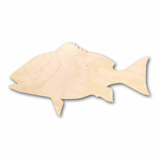 Unfinished Wood Red Snapper Fish Silhouette - Craft- up to 46" DIY