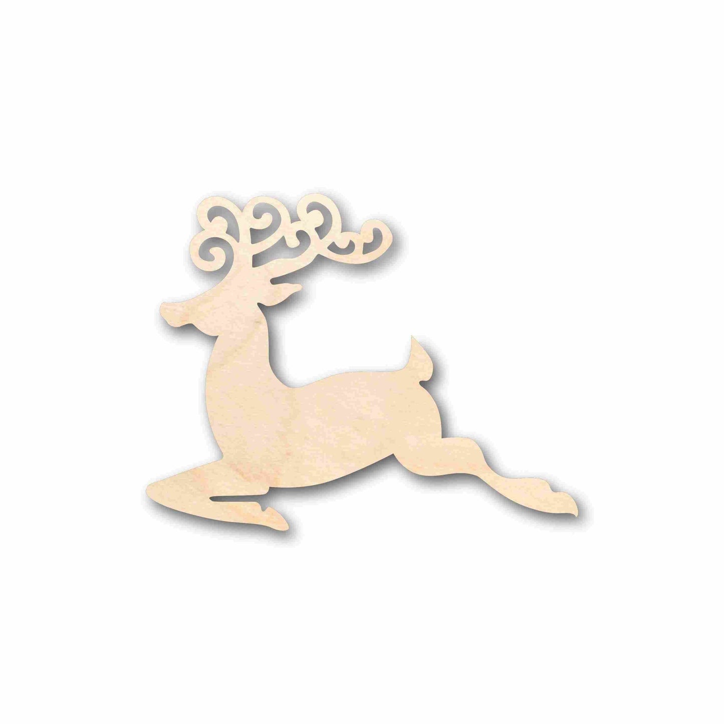 Unfinished Wood Reindeer Silhouette - Craft- up to 46" DIY