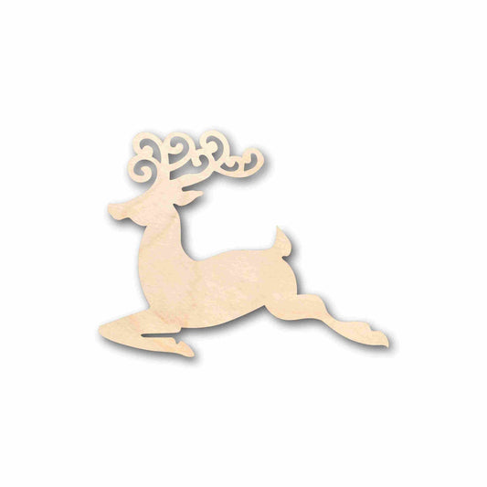 Unfinished Wood Reindeer Silhouette - Craft- up to 46" DIY