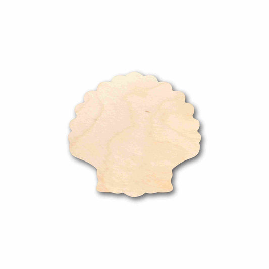 Unfinished Wood Sea Shell Clam Silhouette - Craft- up to 46" DIY