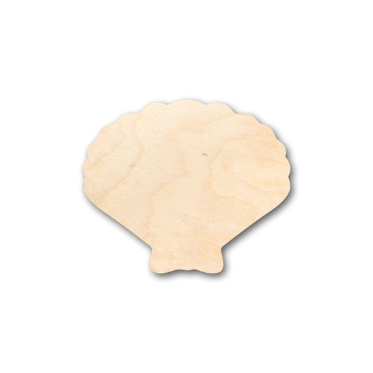 Unfinished Wood Sea Shell Clam Shape - Craft - up to 46" DIY