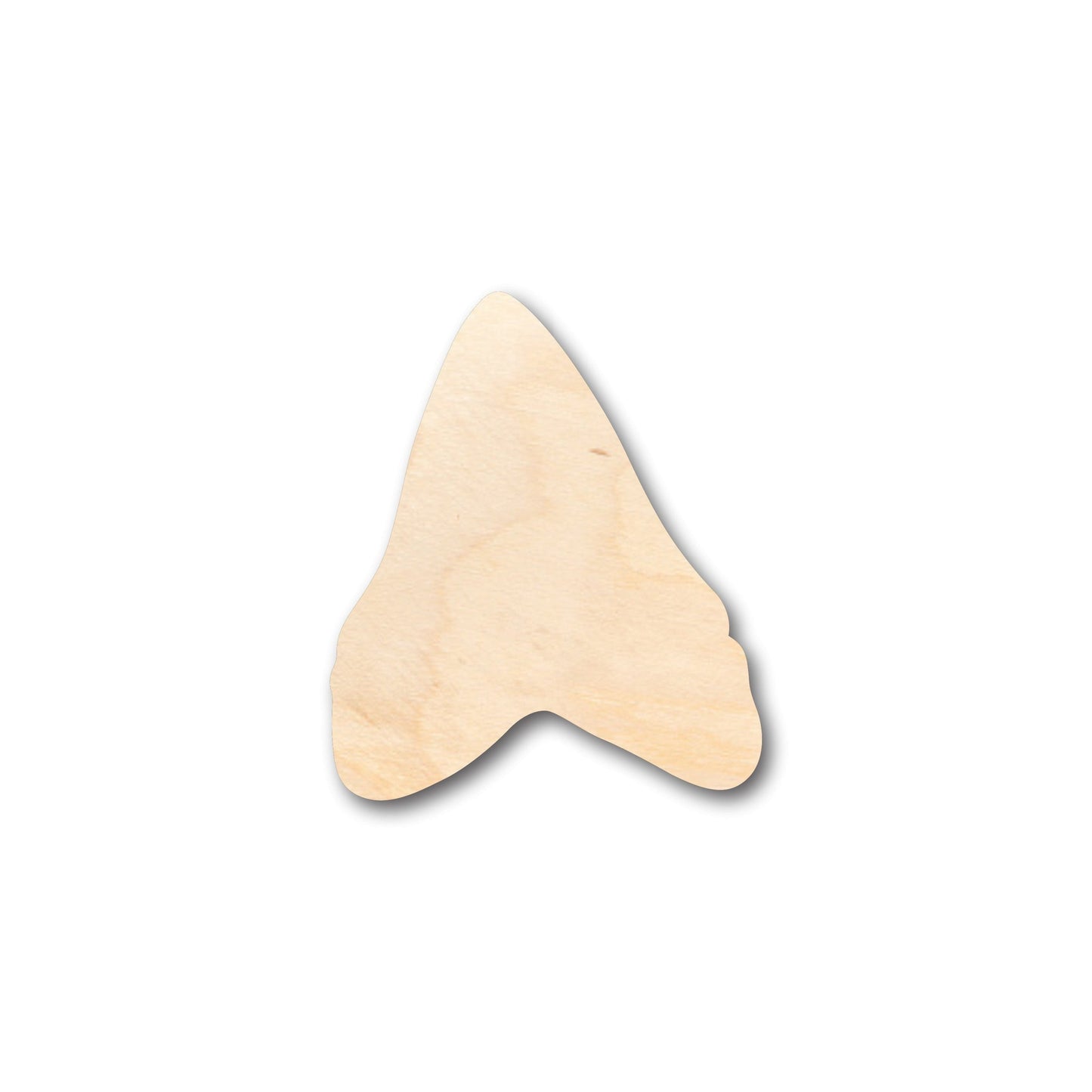 Unfinished Wood Shark Tooth Shape - Craft - up to 46" DIY