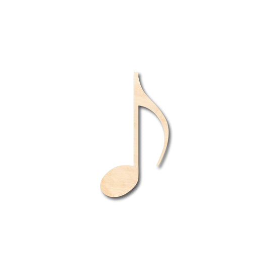 Unfinished Wood Sixteenth Note Music Art Shape - Craft - up to 46" DIY