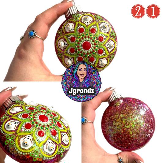 3” Melting Snowman Mandala Ornament (Copy)