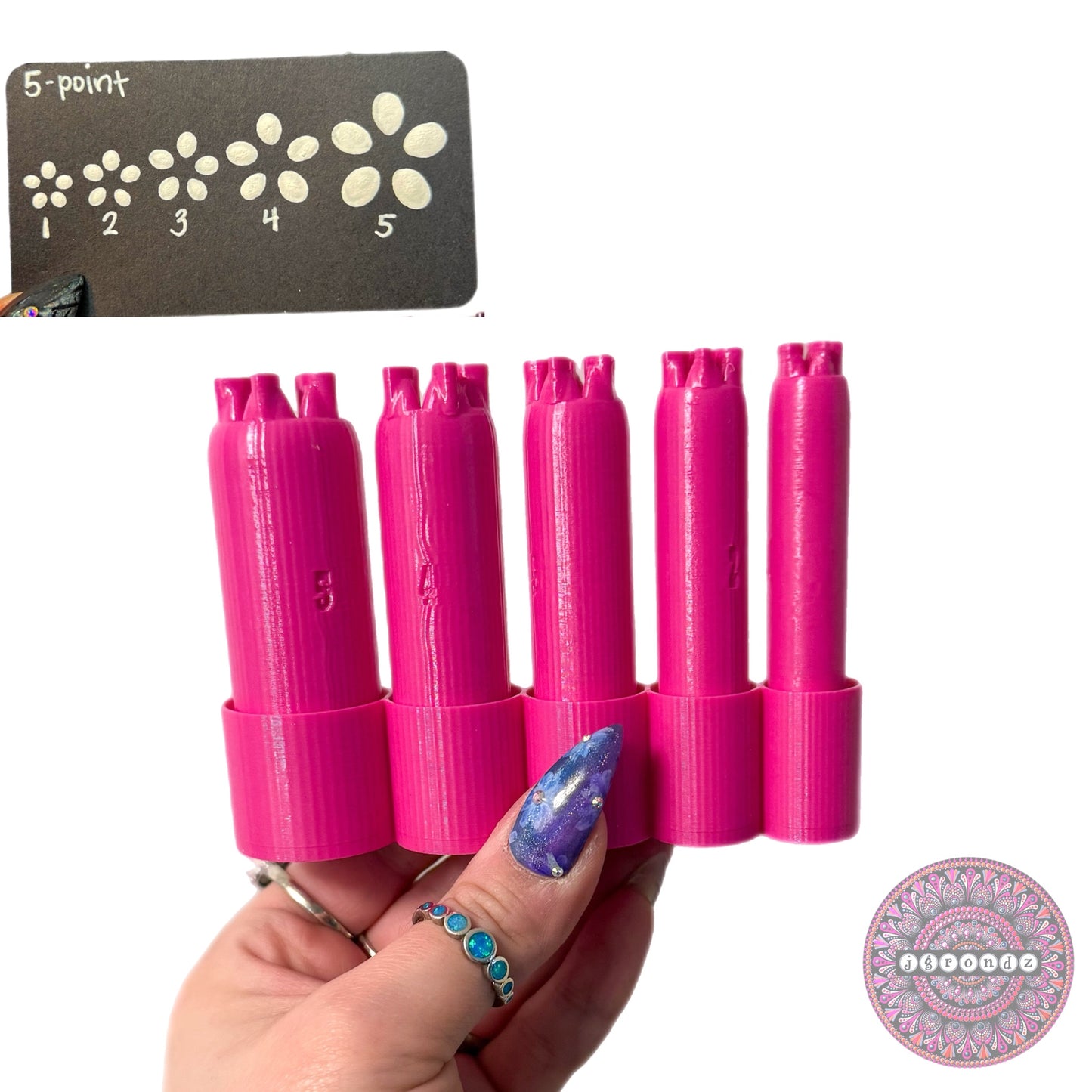 5-Point Flower Dotting Tools