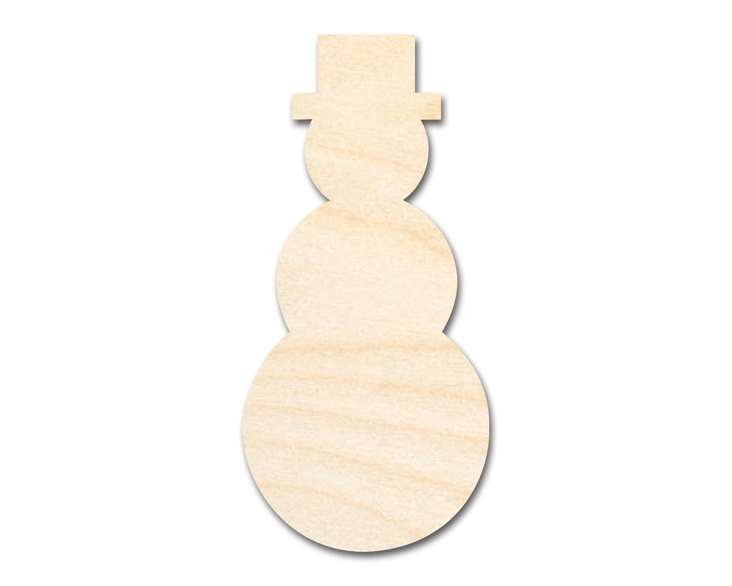 Unfinished Wood Tall Snowman Shape - Craft - up to 46" DIY