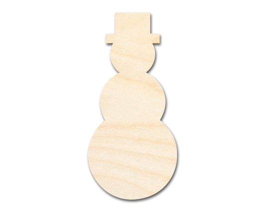 Unfinished Wood Tall Snowman Shape - Craft - up to 46" DIY