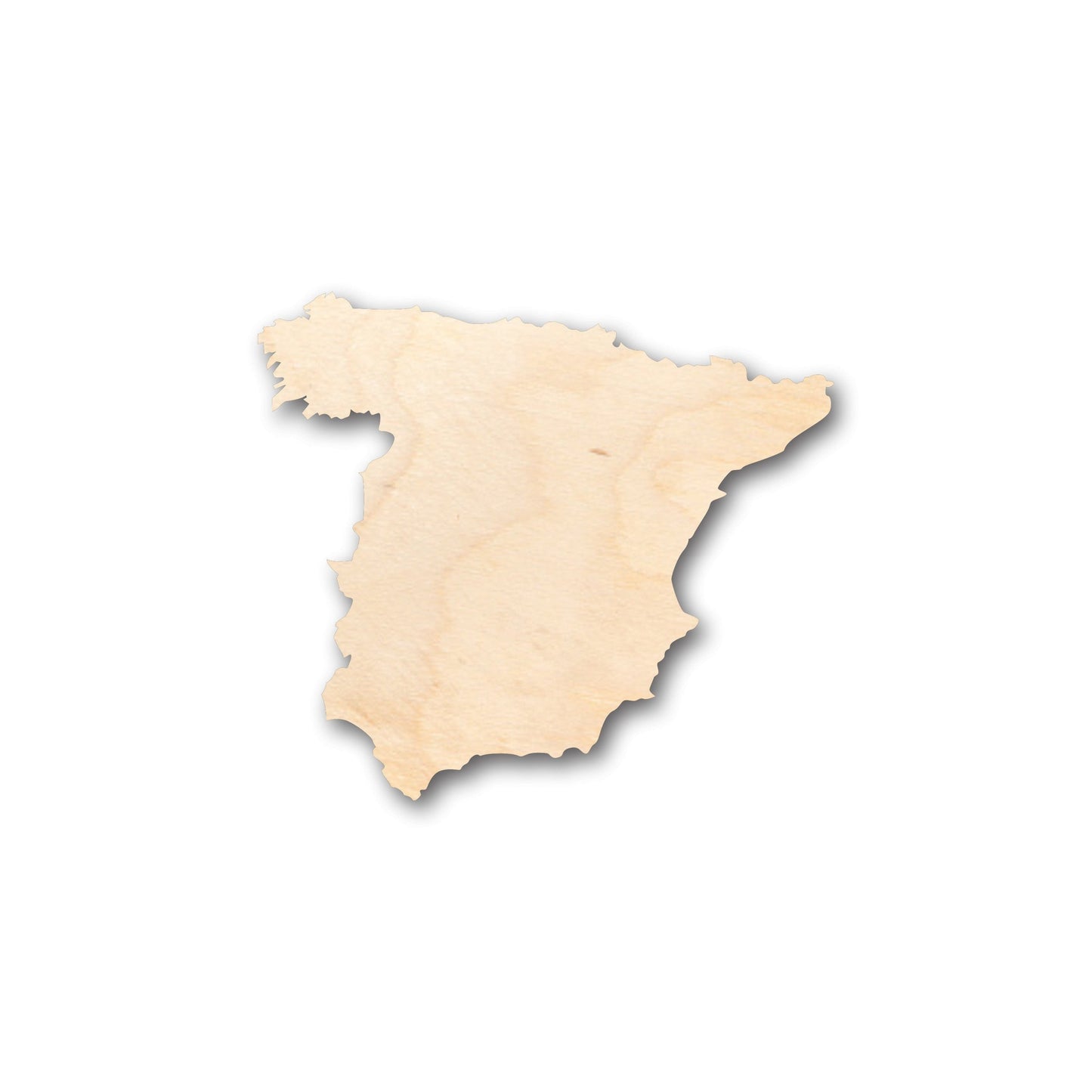 Unfinished Wood Spain Country Shape - Craft - up to 46" DIY