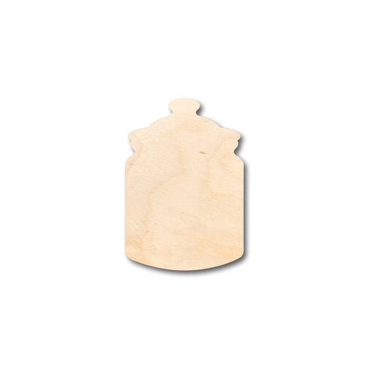 Unfinished Wood Spice Jar Shape - Craft - up to 46" DIY