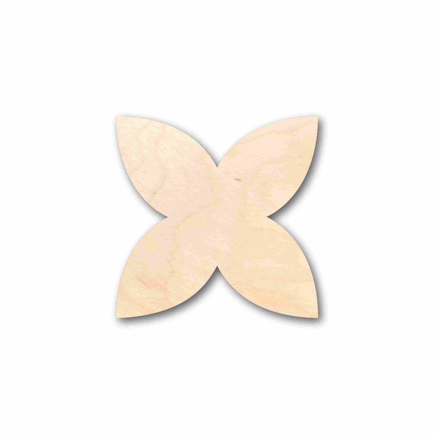 Unfinished Wood Star Flower Petals Silhouette - Craft- up to 46" DIY